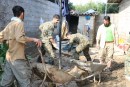 روز دهم امدادرسانی نیروهای بسیجی در منطقه سیل زده سیمرغ